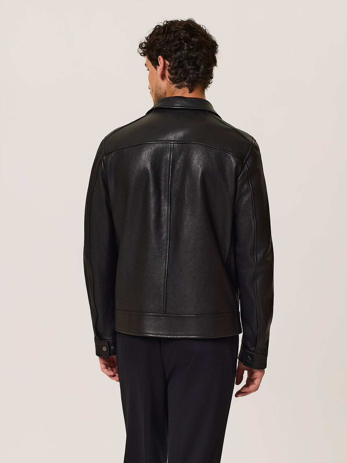 Giacca bomber in pelle