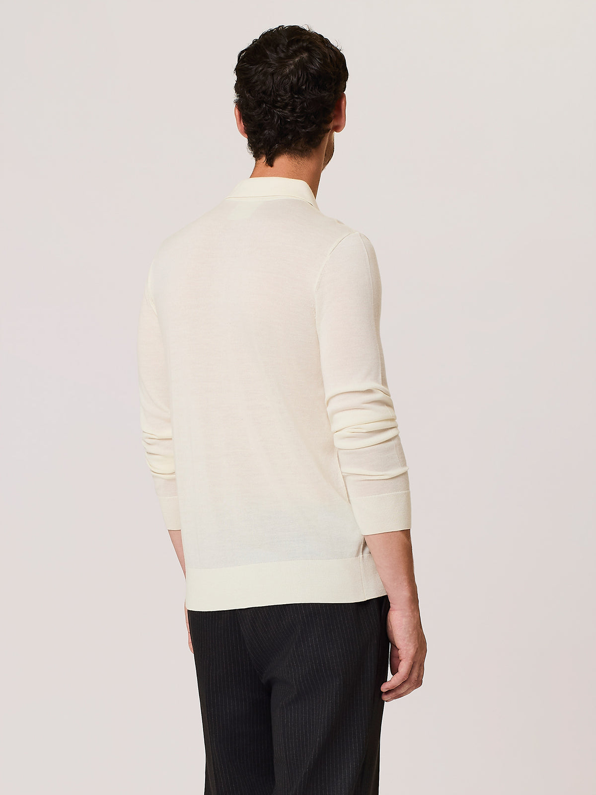 Cardigan in lana merino e seta