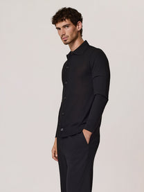 merino wool and silk cardigan