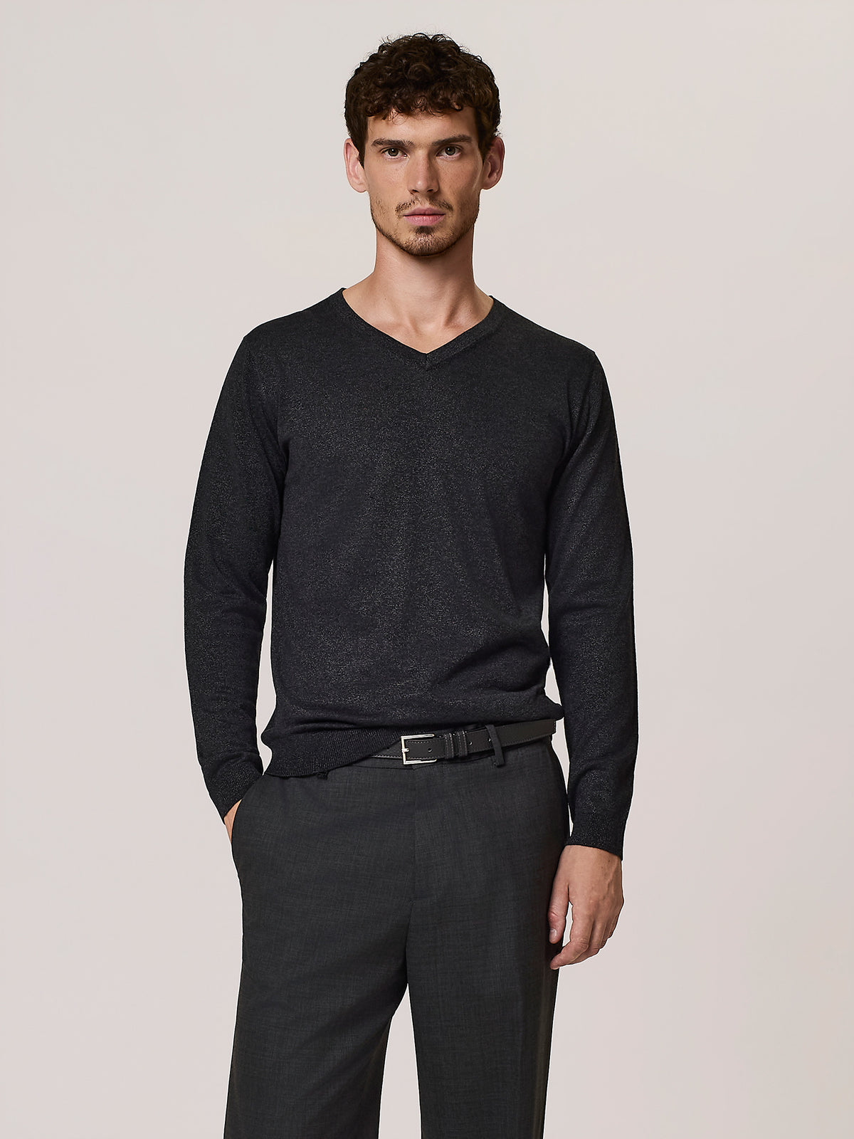 lurex V-neck sweater