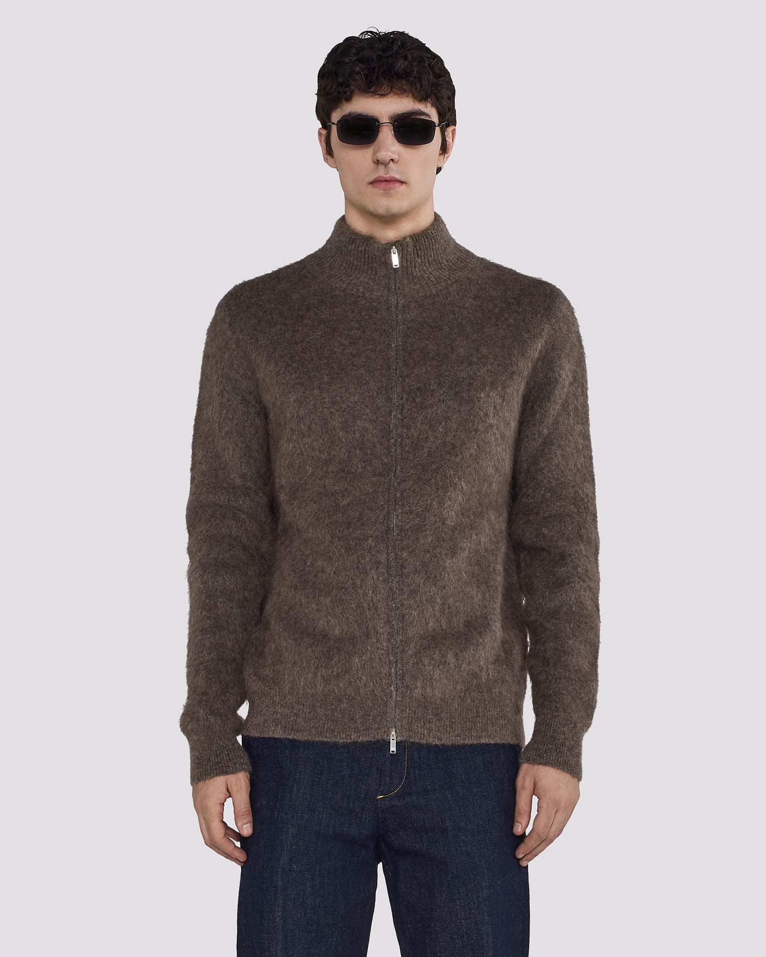 BRUSHED MOHAIR KNIT