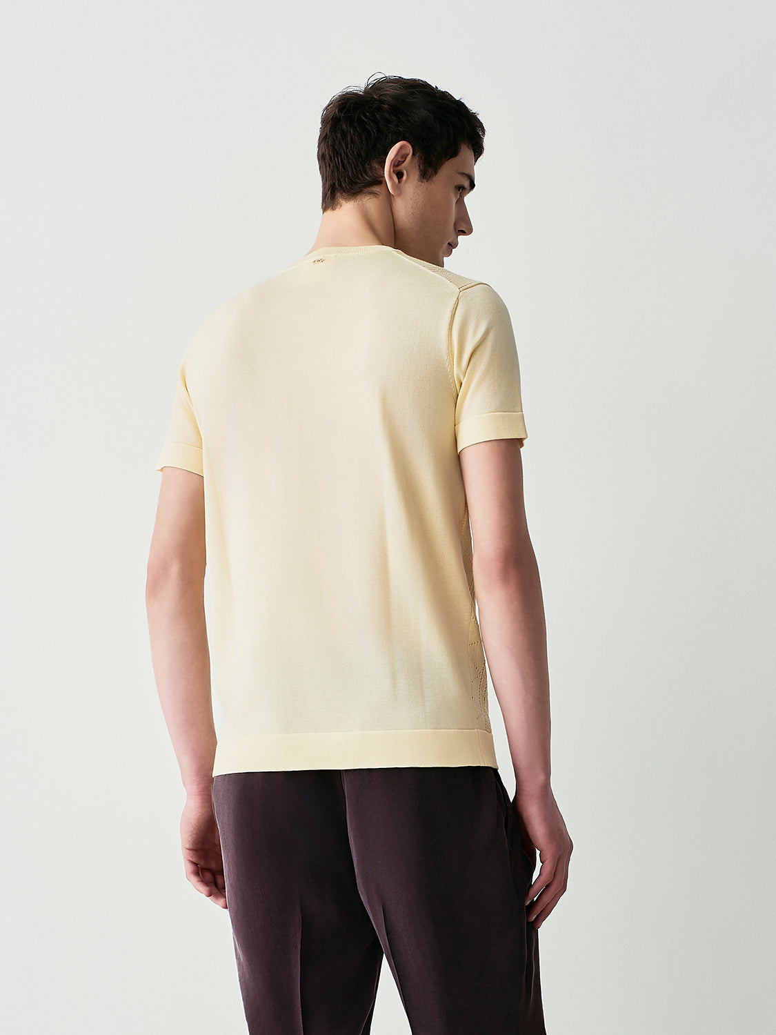 Pointelle knit t-shirt