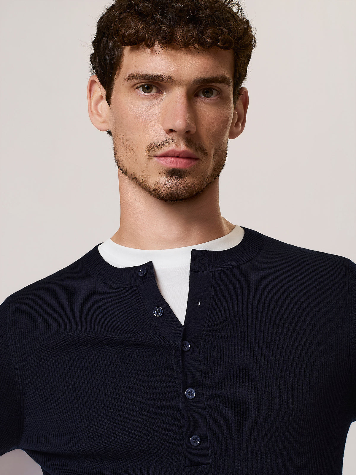 merino wool henley sweater