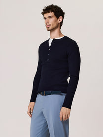 merino wool henley sweater