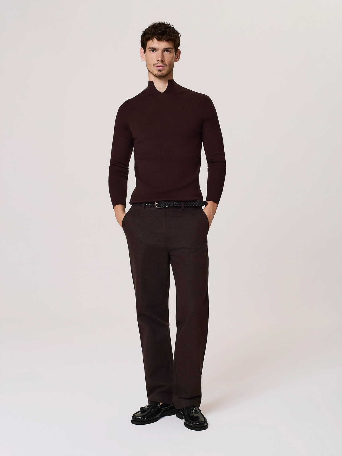 merino wool cut-out sweater