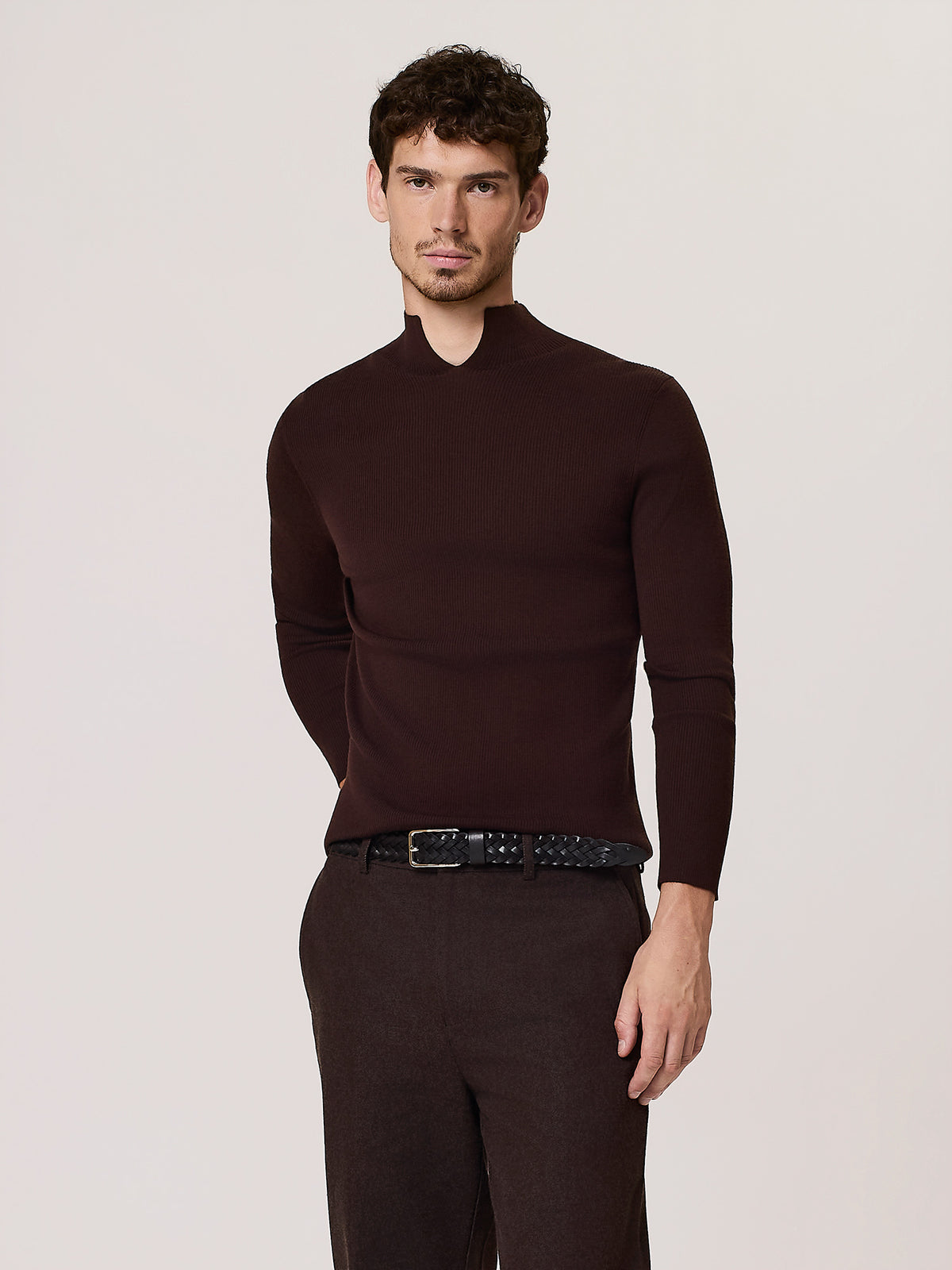 merino wool cut-out sweater
