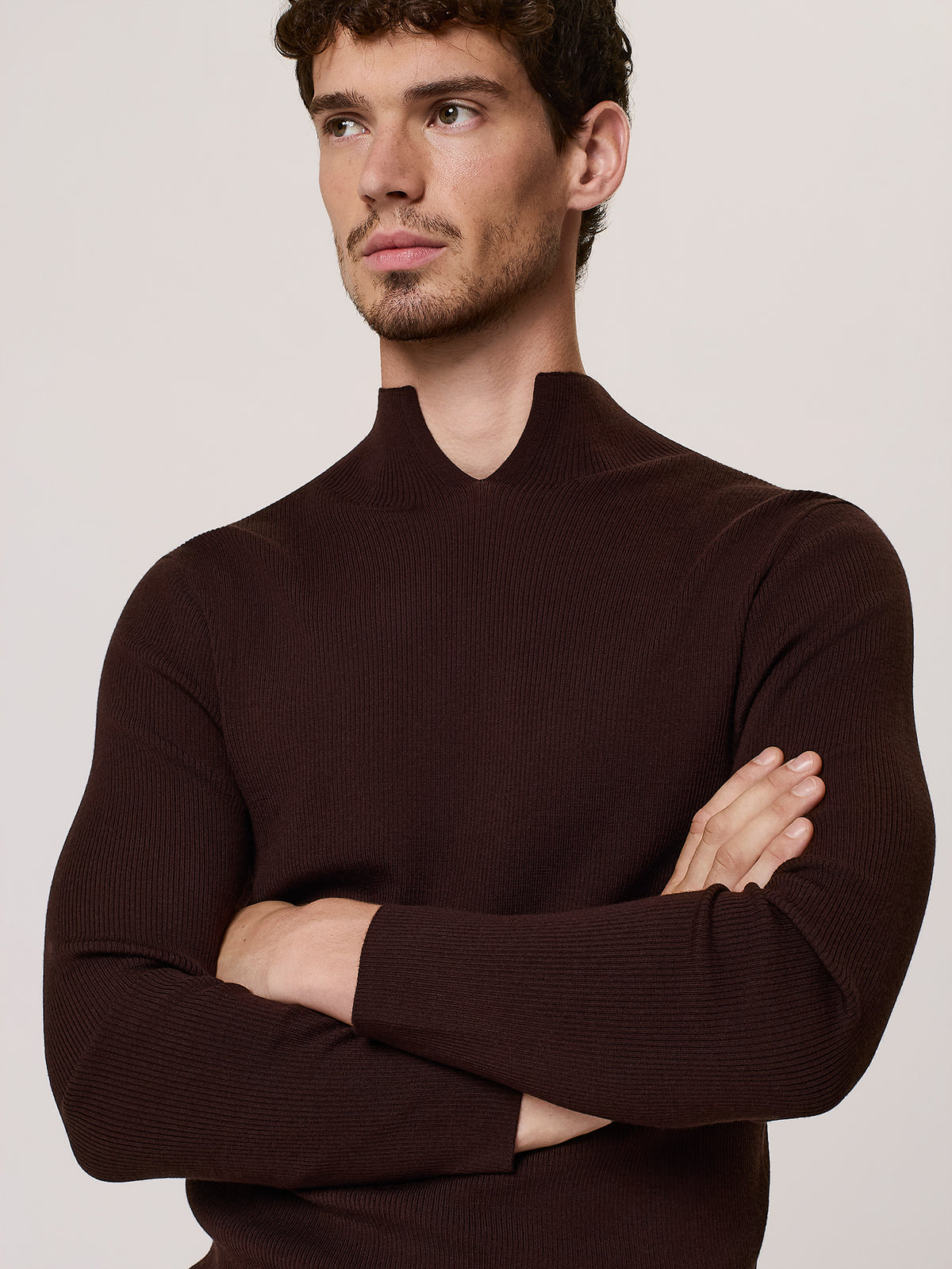 merino wool cut-out sweater
