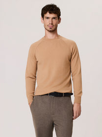 Wool and cashmere crew neck sweater