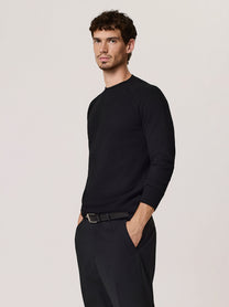 Wool and cashmere crew neck sweater