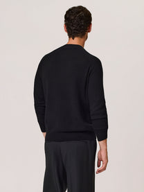 Wool and cashmere crew neck sweater