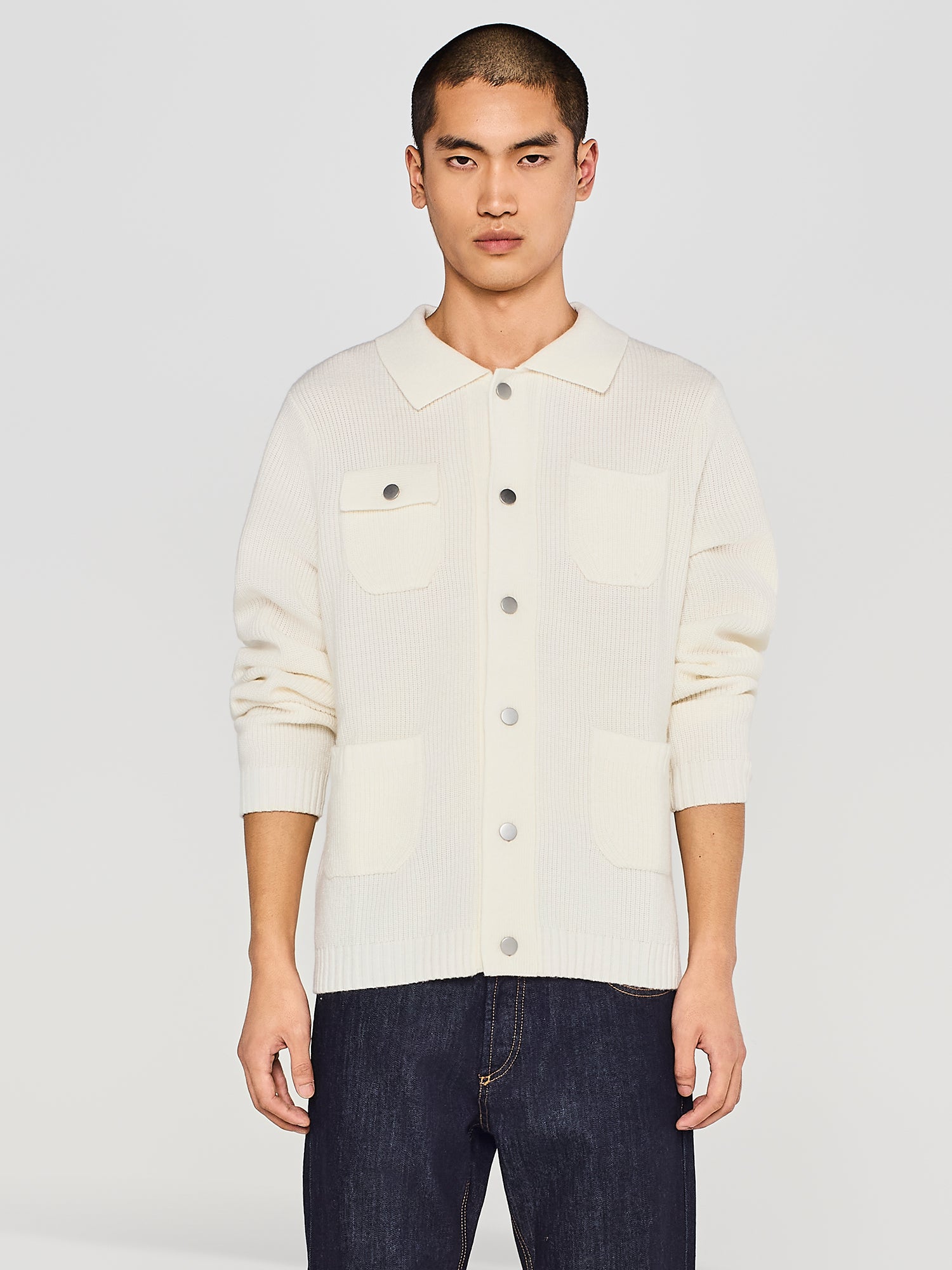 CARDIGAN CLASSICO IN MAGLIA