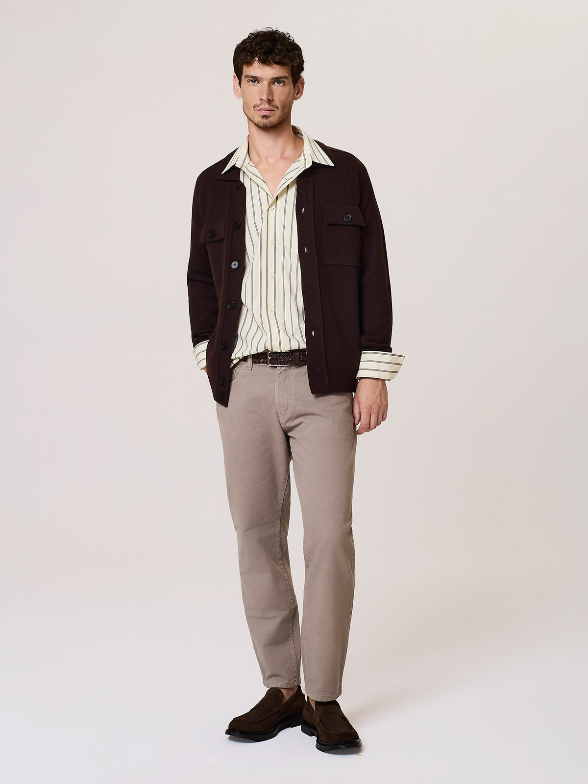 chunky merino wool cardigan