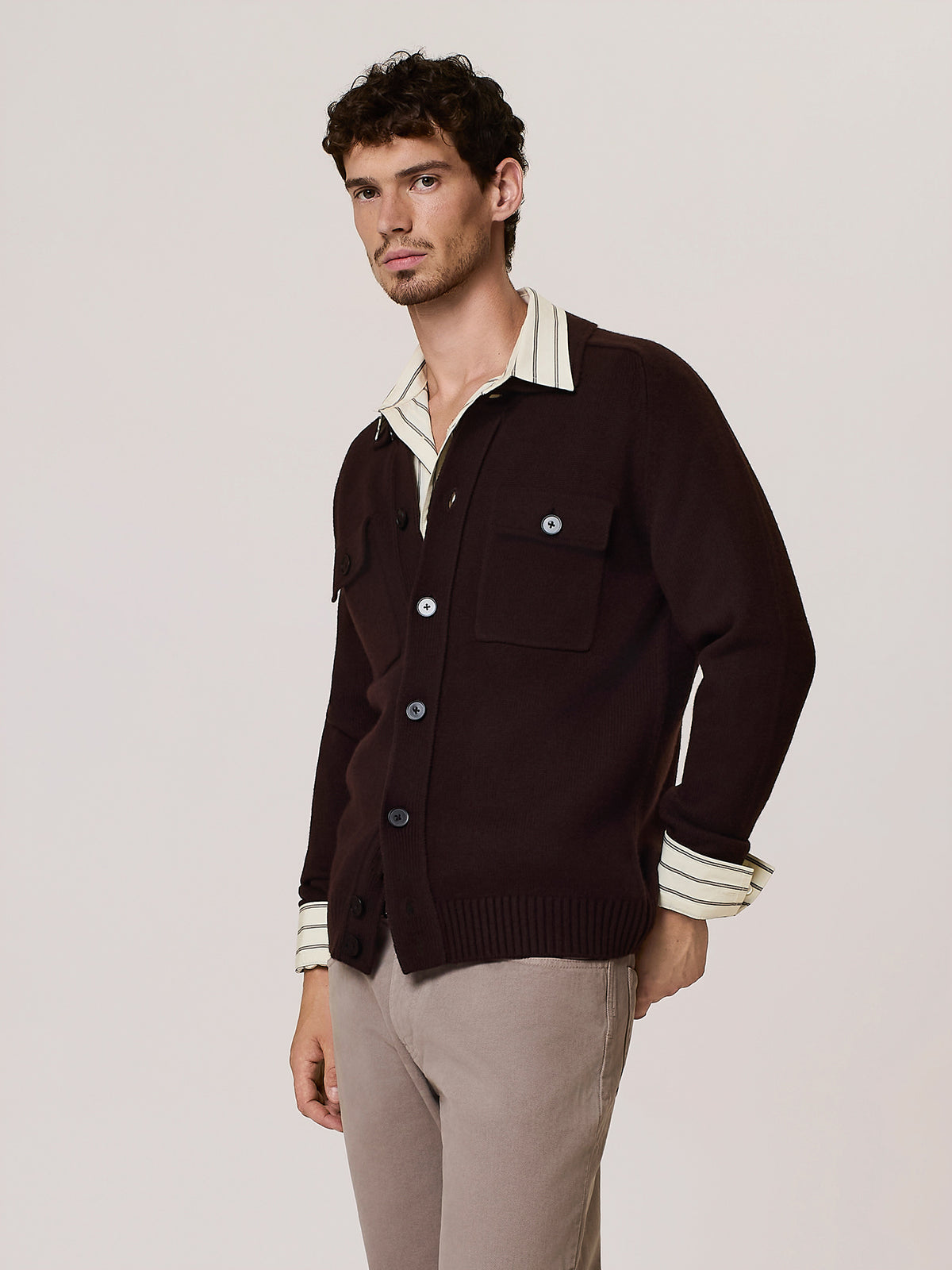 chunky merino wool cardigan