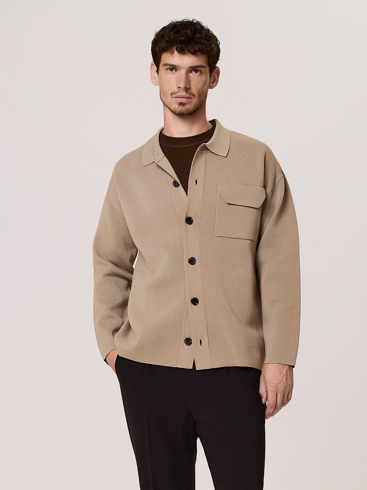 Milano knit cardigan in viscose blend