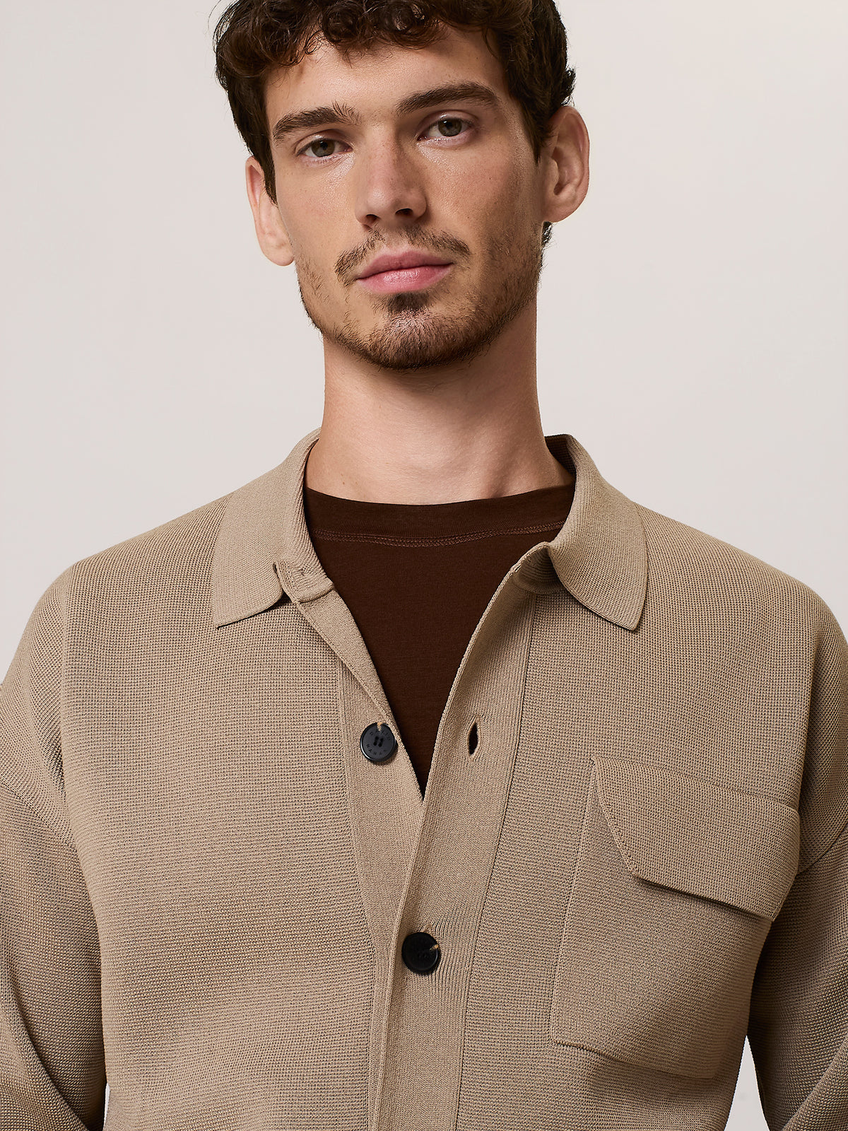 Milano knit cardigan in viscose blend