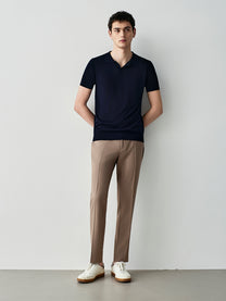 Polo in maglia misto seta