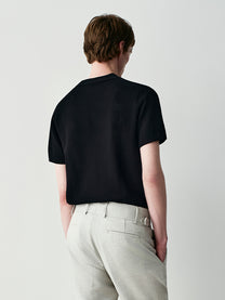 Openwork knit polo