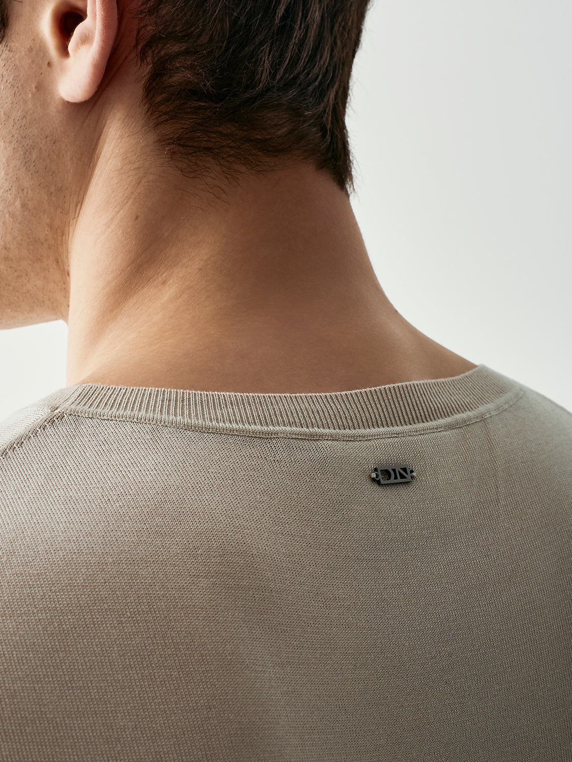 Silk blend knit t-shirt