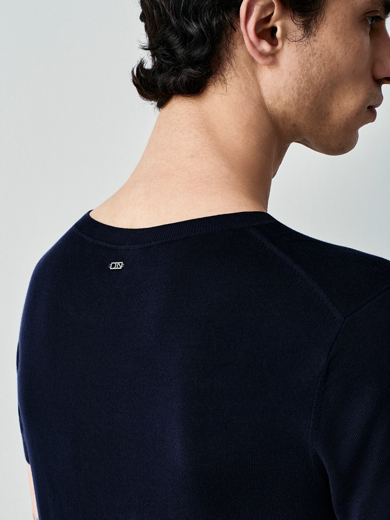 T-shirt in maglia misto seta