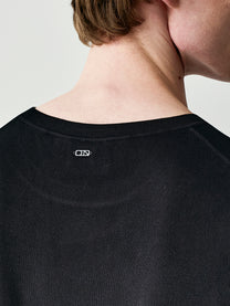 Silk blend knit t-shirt