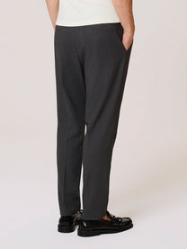 tailored trousers in stretch viscose and wool blend