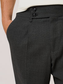 tailored trousers in stretch viscose and wool blend