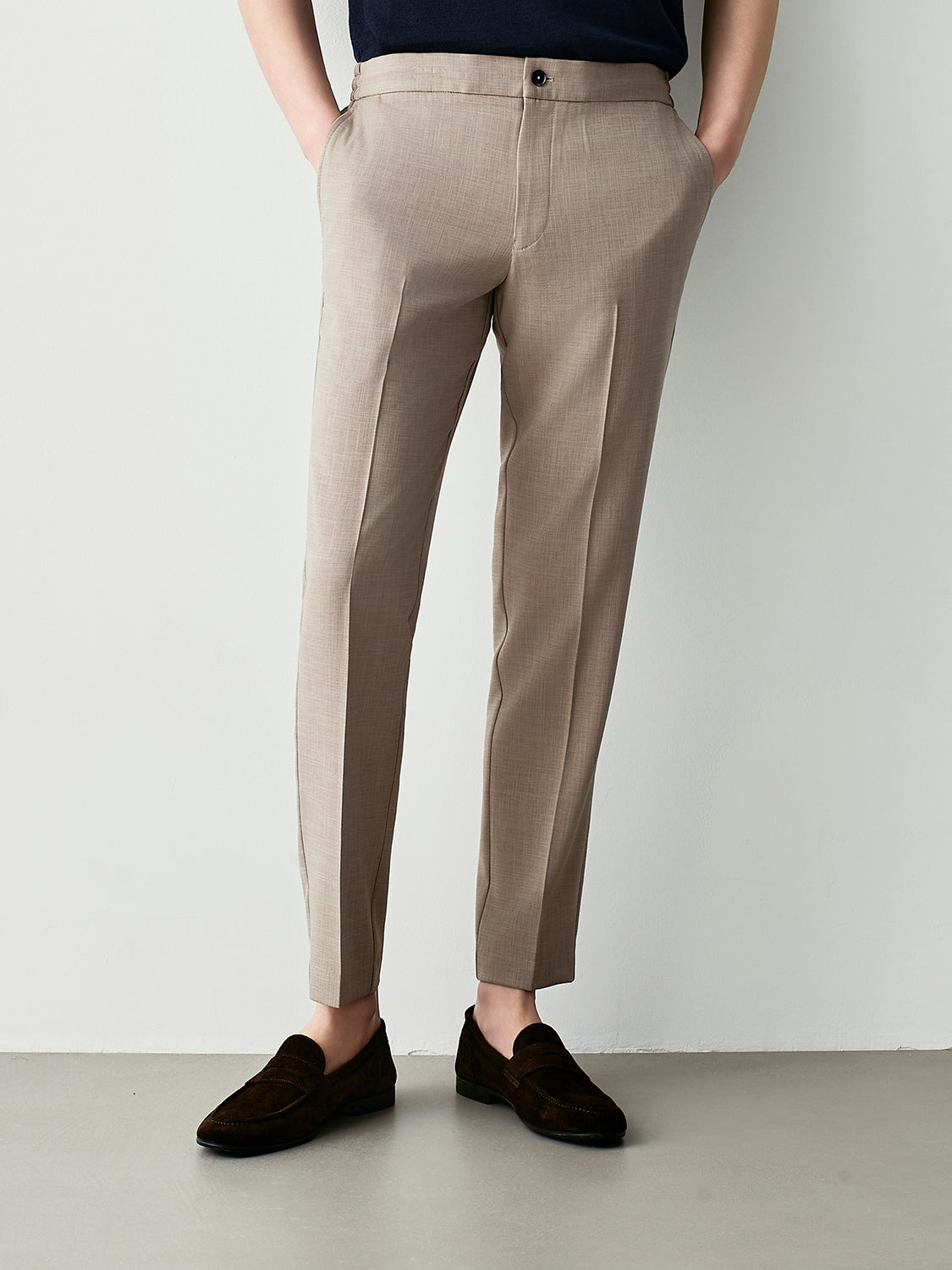 Textured jogger pants