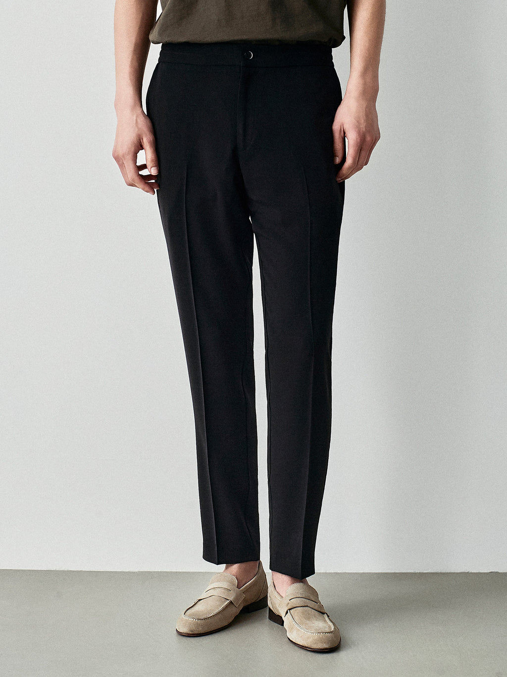 Textured jogger pants