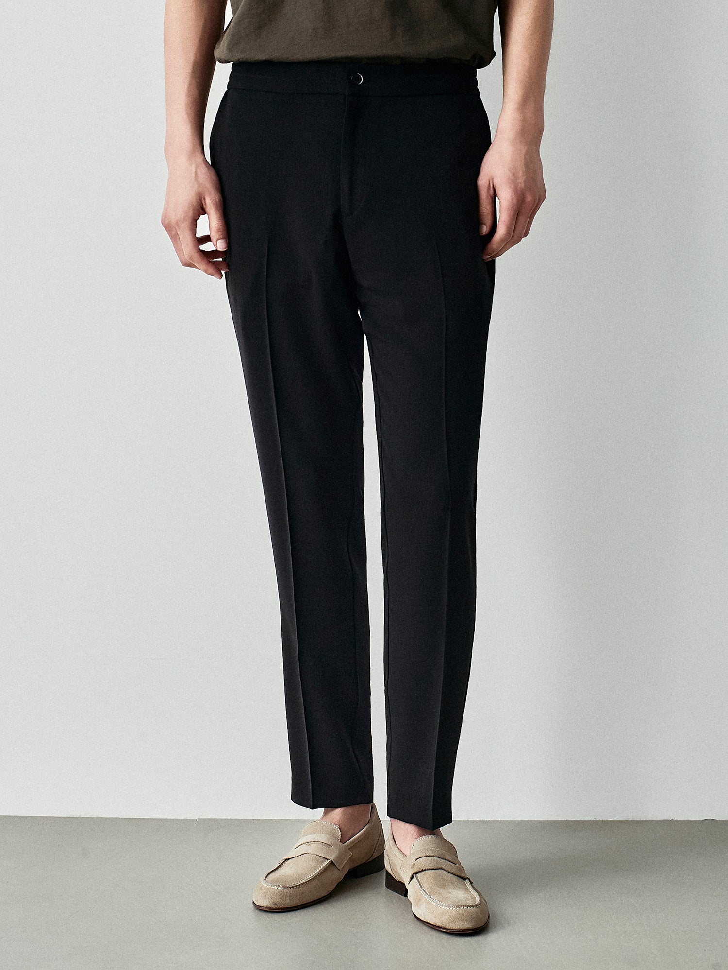 Textured jogger pants