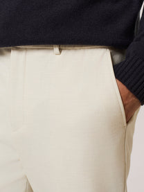 stretch viscose blend jogger trousers