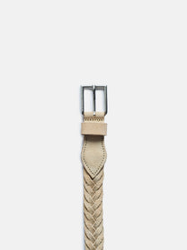 woven suede leather belt