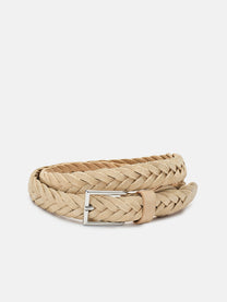 woven suede leather belt