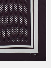 polka dot silk foulard