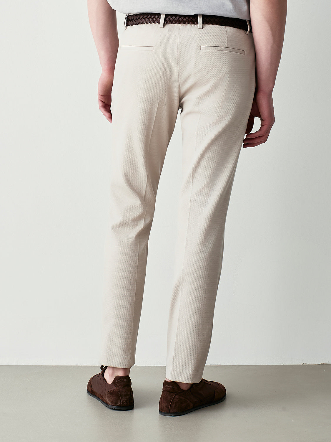 Piquet suit trousers