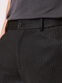 pinstriped jersey jogger trousers