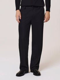 wide-leg jersey trousers