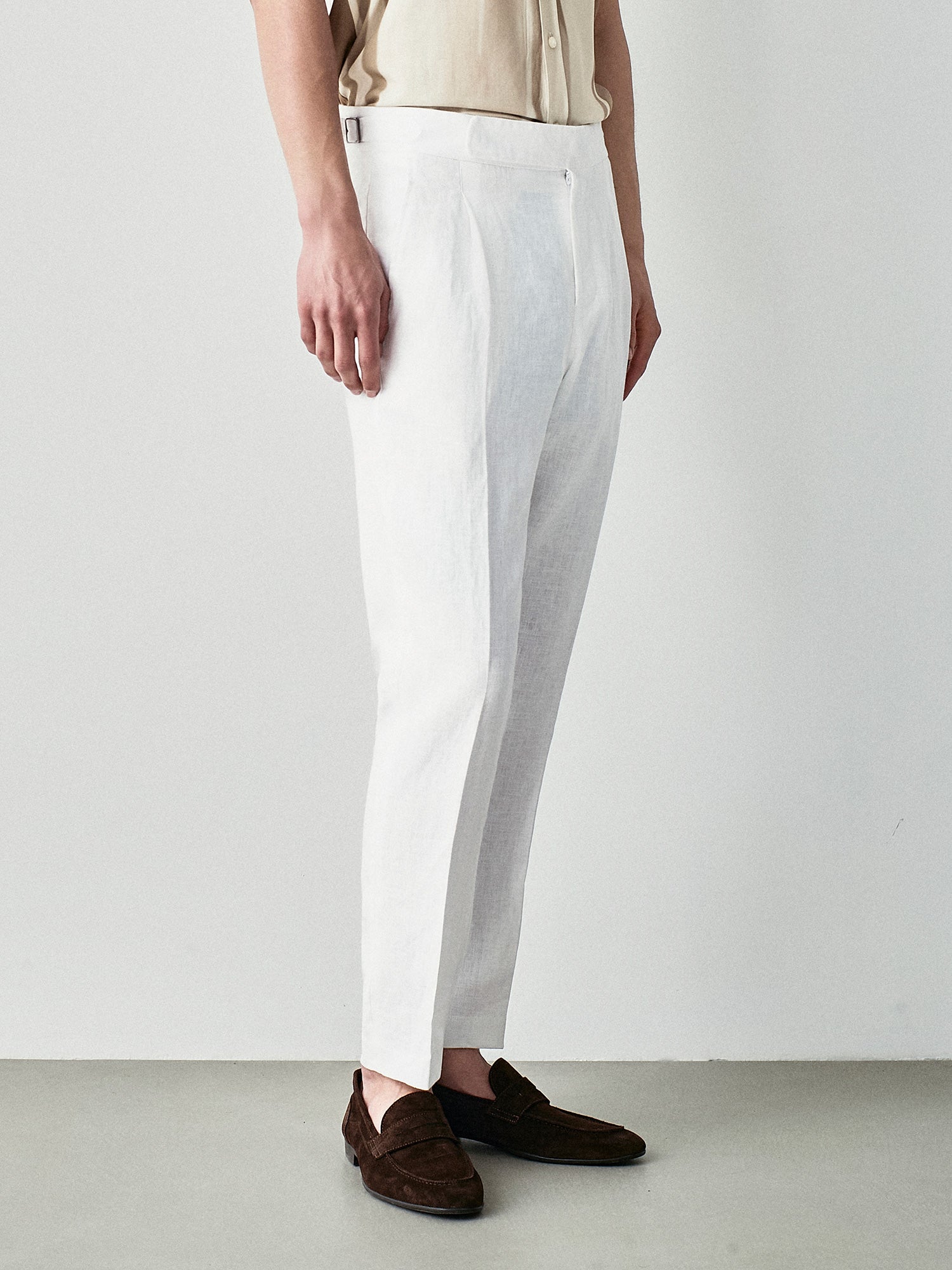 Pantaloni sartoriali in lino