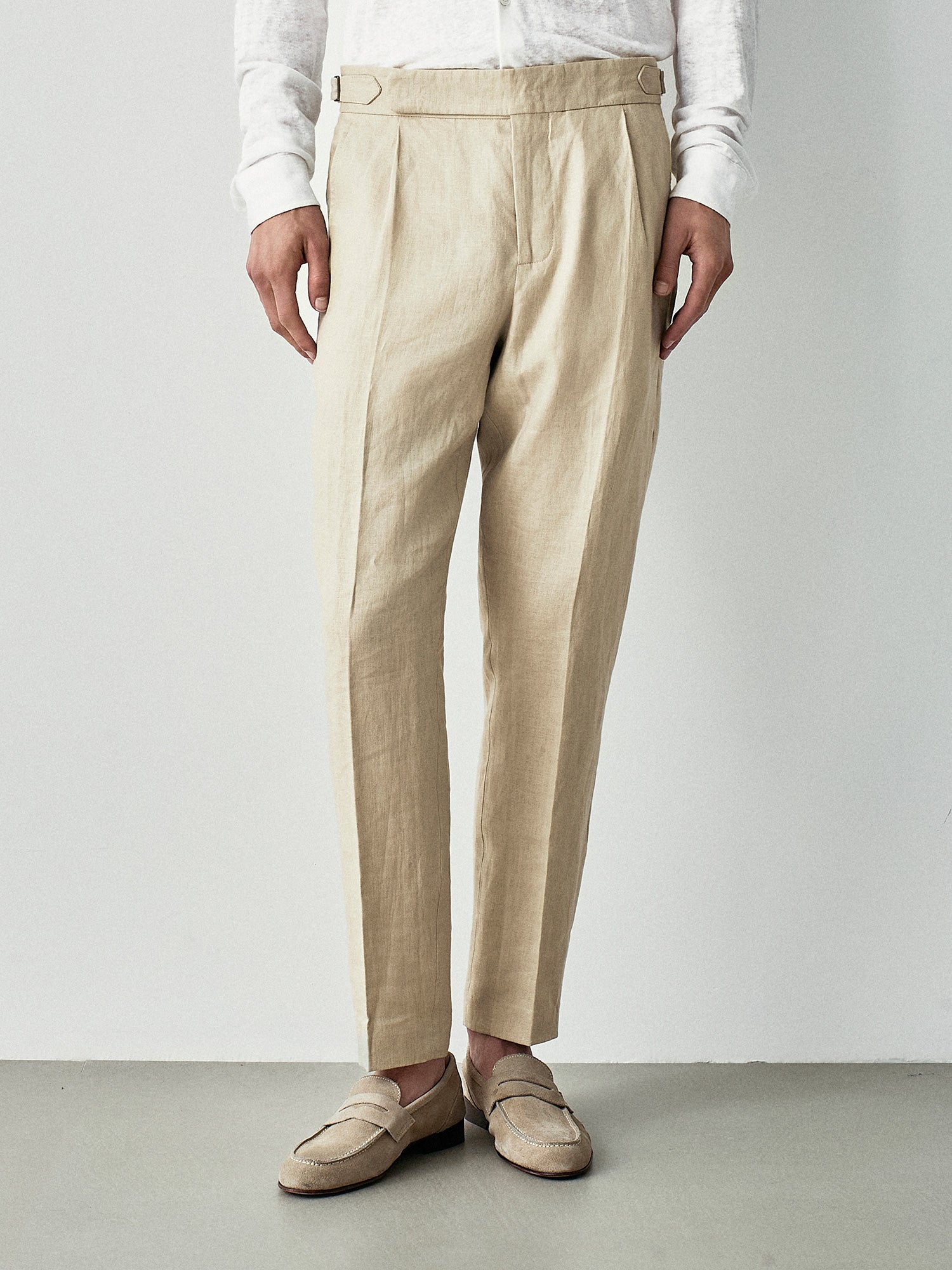 Pantaloni sartoriali in lino