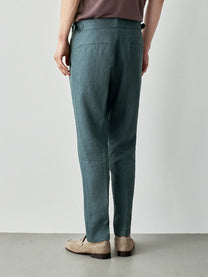 tailored linen trousers