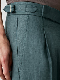 tailored linen trousers