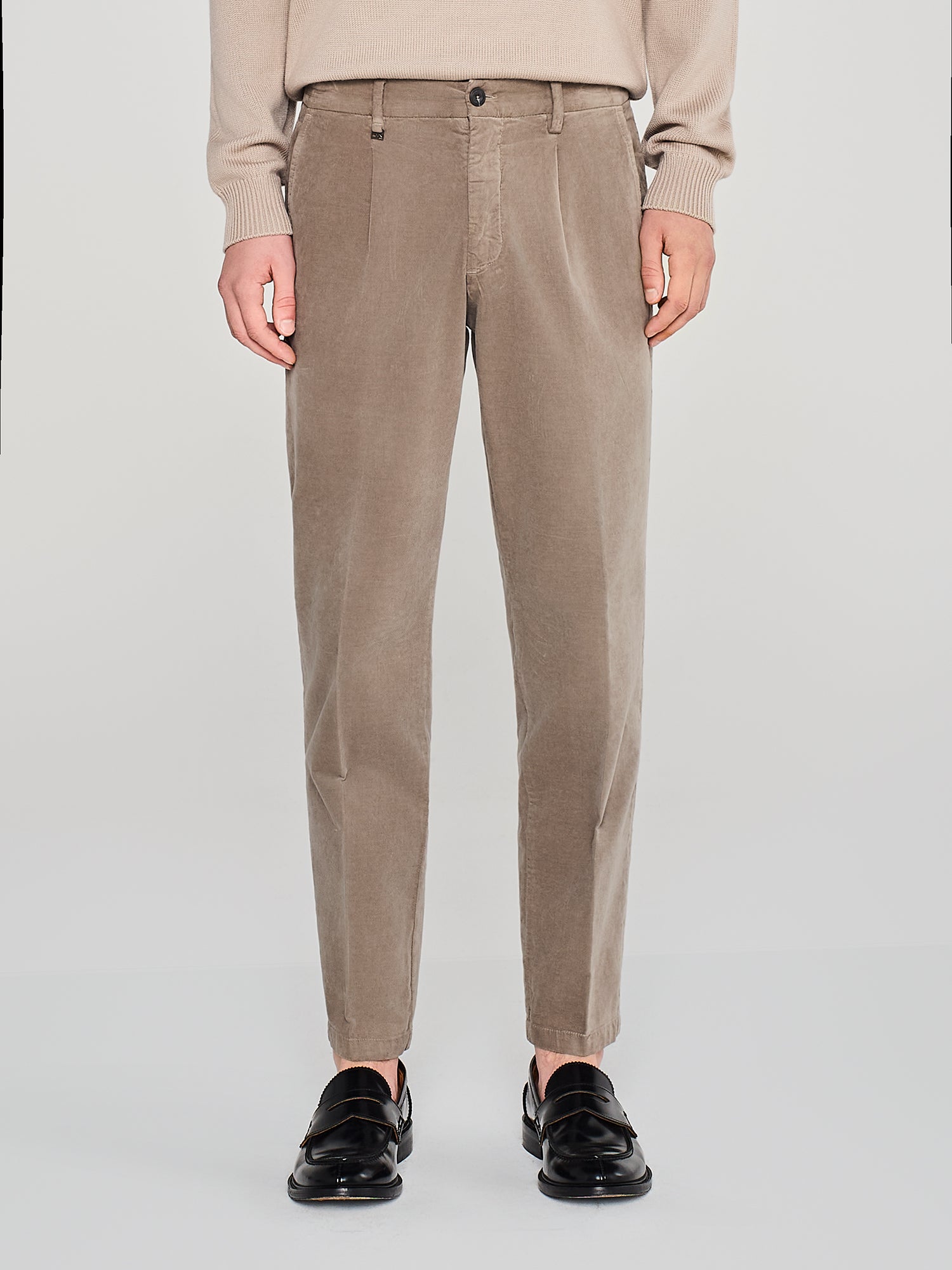 PANTALONE IN VELLUTO LISCIO