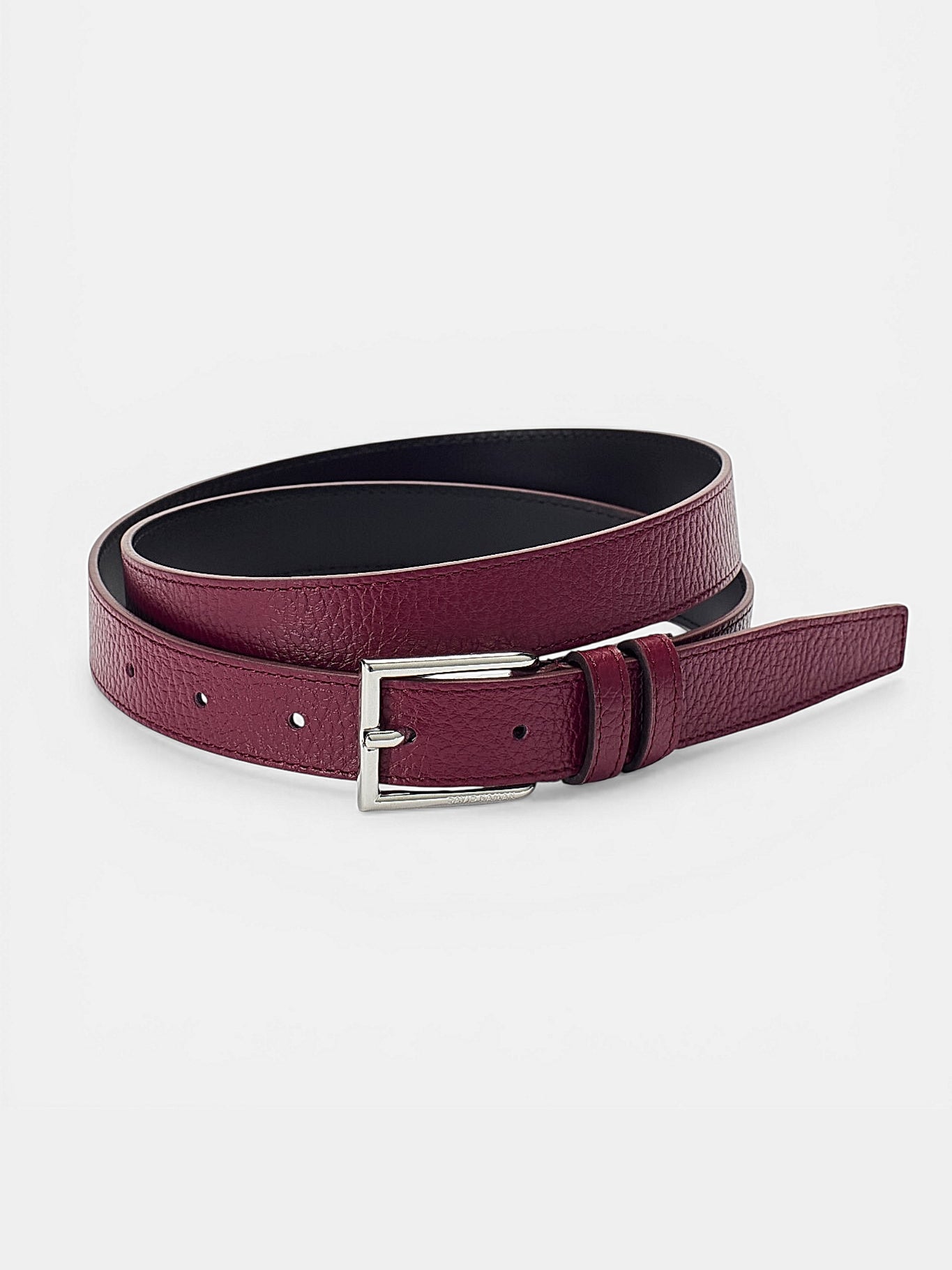 Cintura in pelle saffiano fibbia saquare