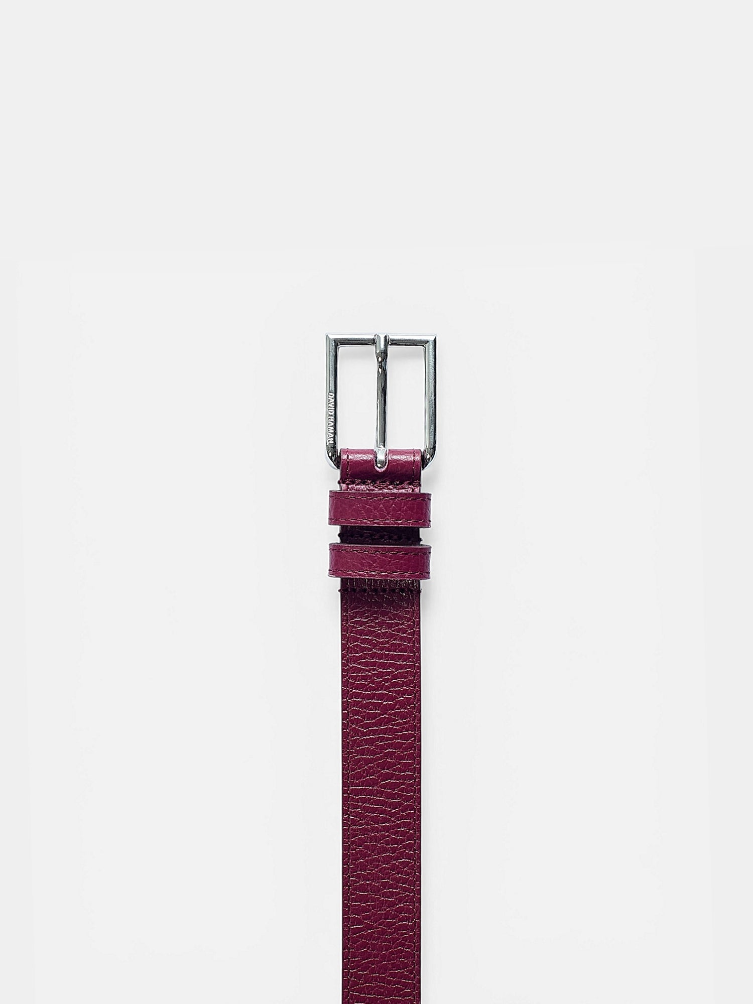 Cintura in pelle saffiano fibbia saquare