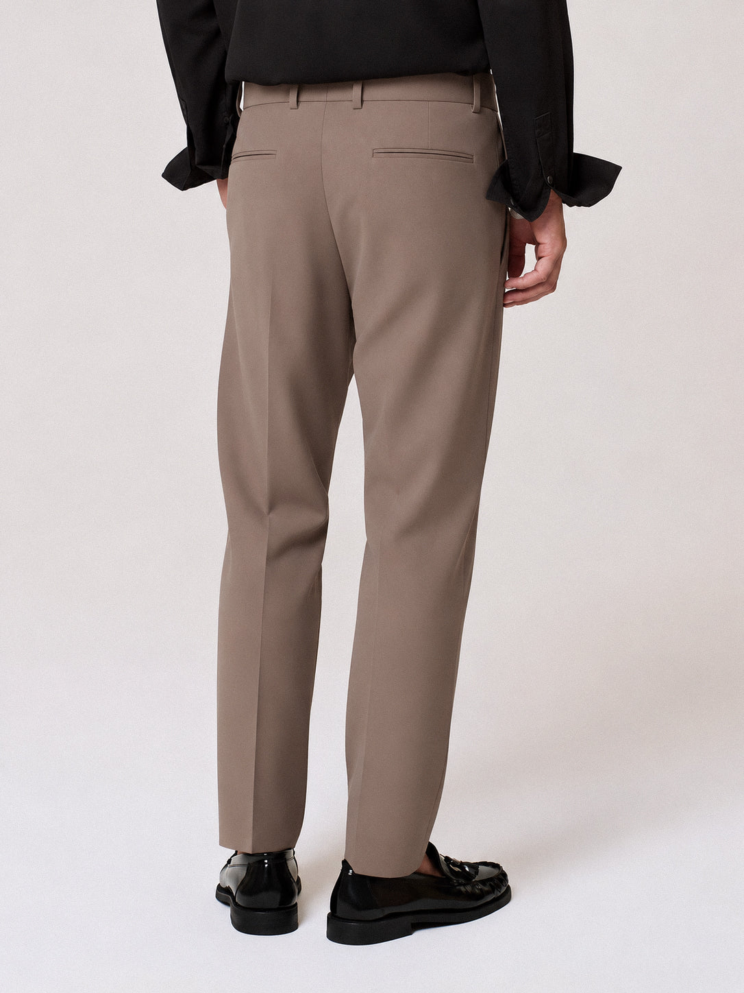 Pantalone sartoriale punto milano con cinta alta