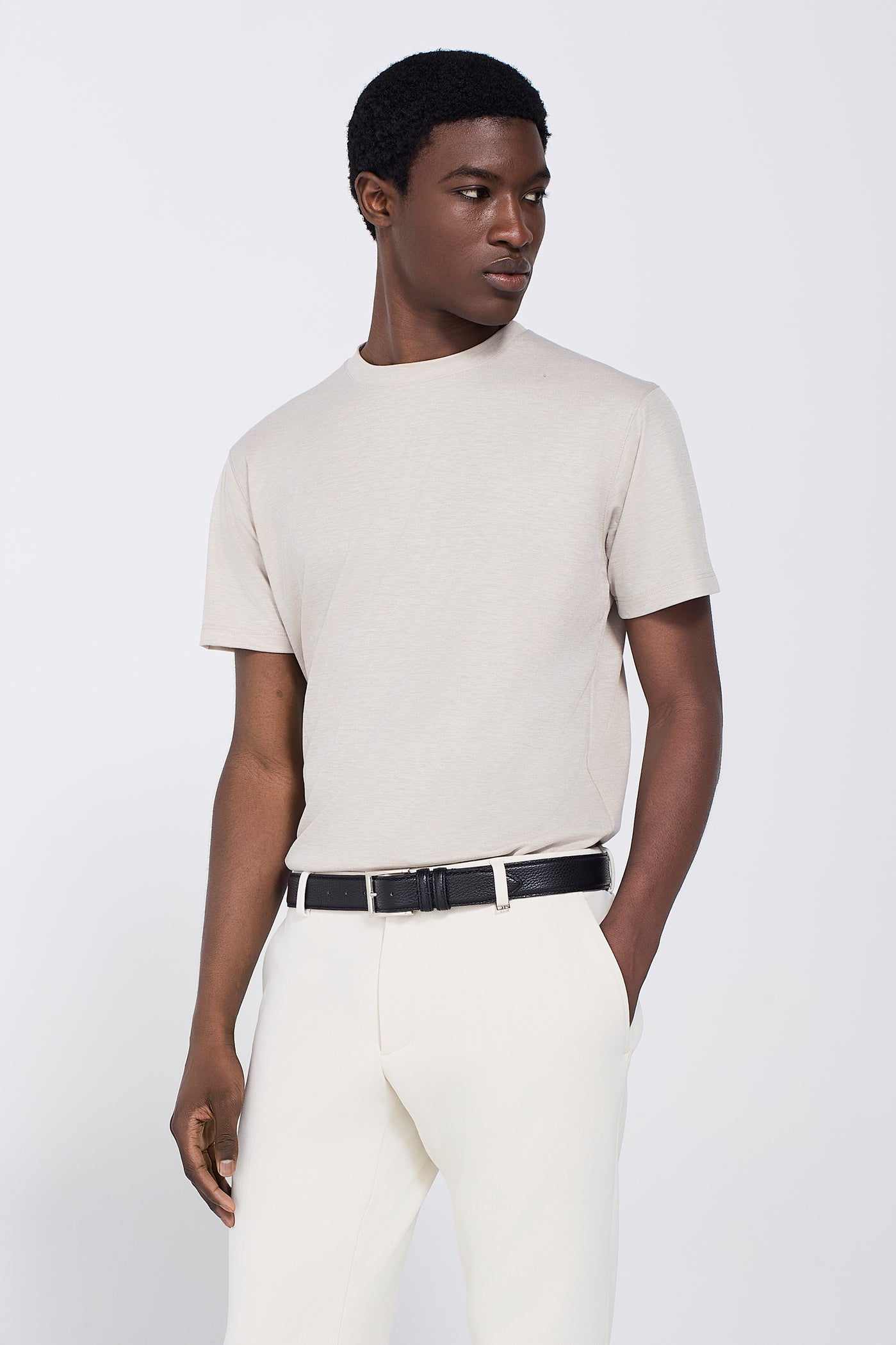 T-SHIRT PIQUET FIAMMATO � DAVID NAMAN