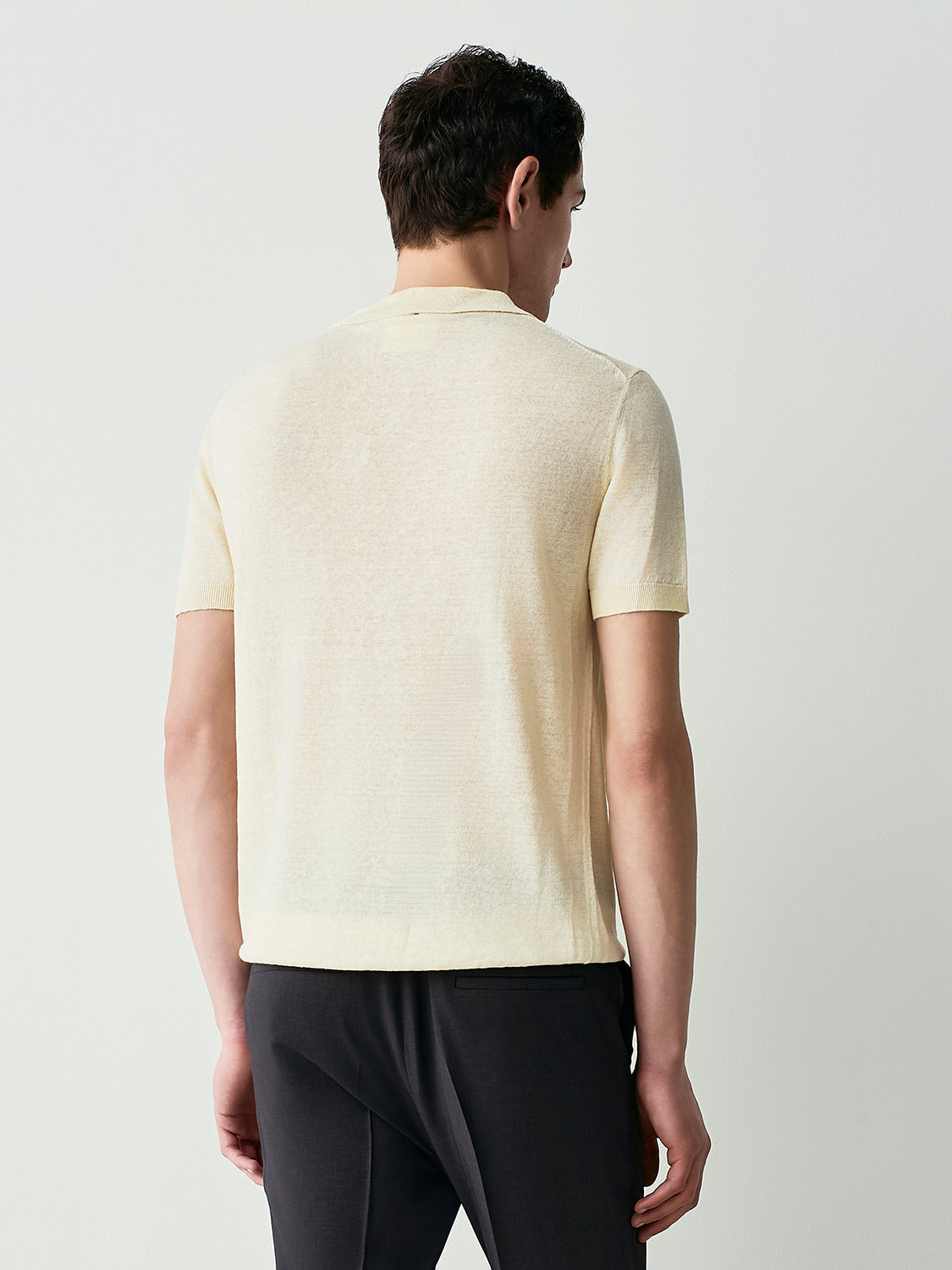 Pure linen polo