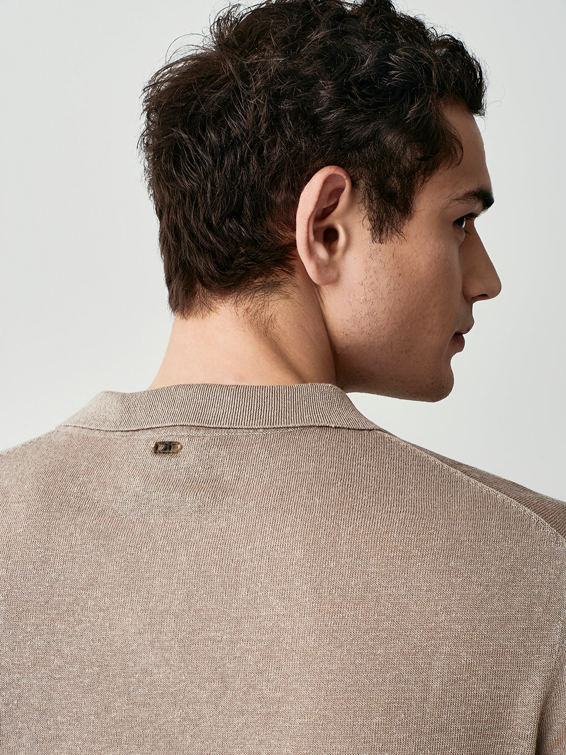 Pure linen polo