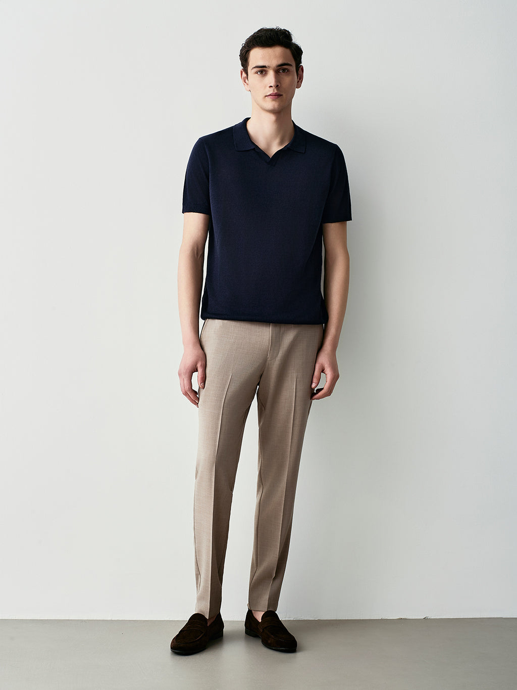 Pure linen polo