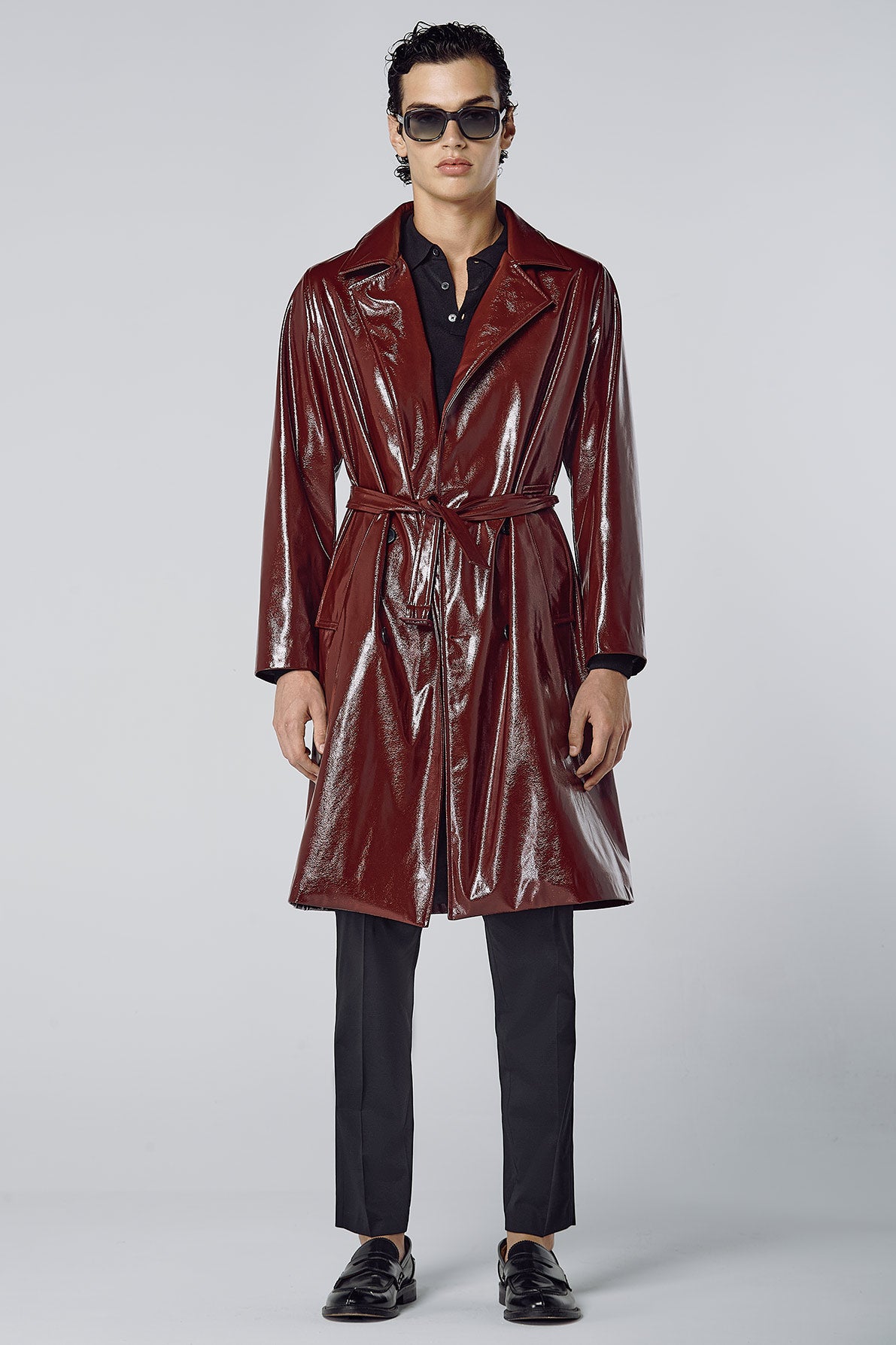 VINYL TRENCH COAT