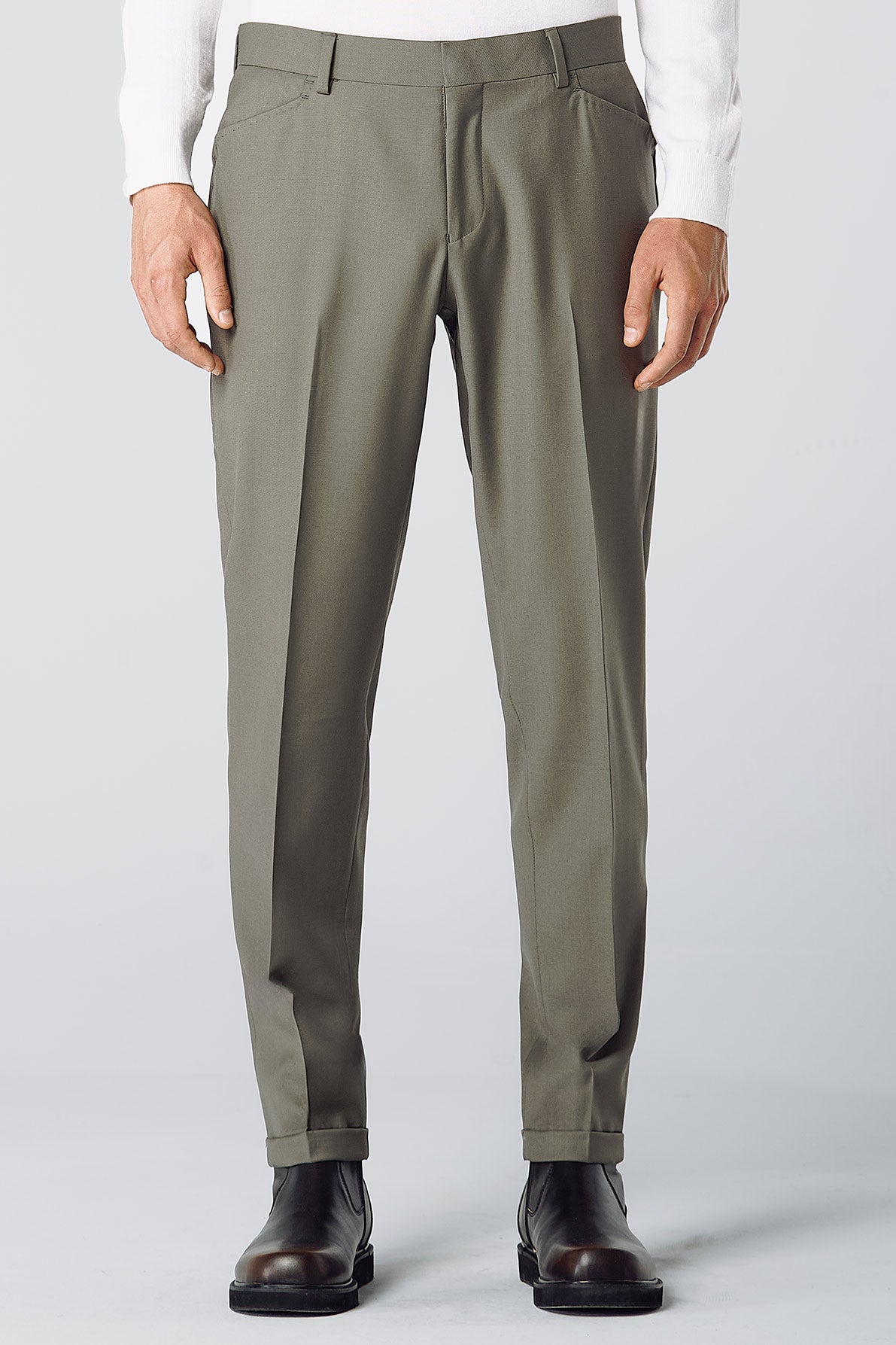 WOOL SUIT PANTS